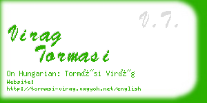 virag tormasi business card